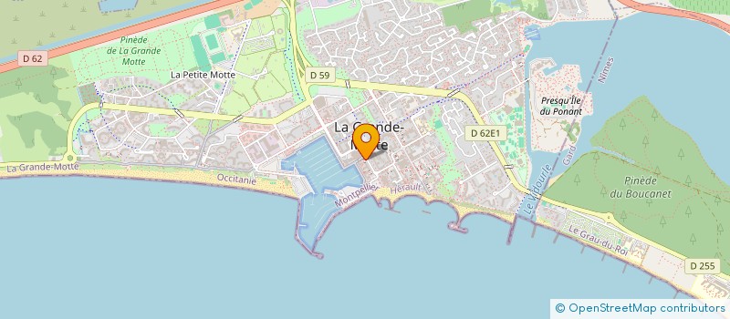 localisation de l'entreprise MADAME CORINNE MAGNA  LA GRANDE-MOTTE