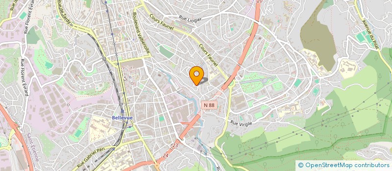 localisation de l'entreprise MADAME CORINNE MAILLAVIN à SAINT-ETIENNE
