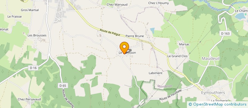 localisation de l'entreprise MADAME CORINNE MANDOU  MONTBRON