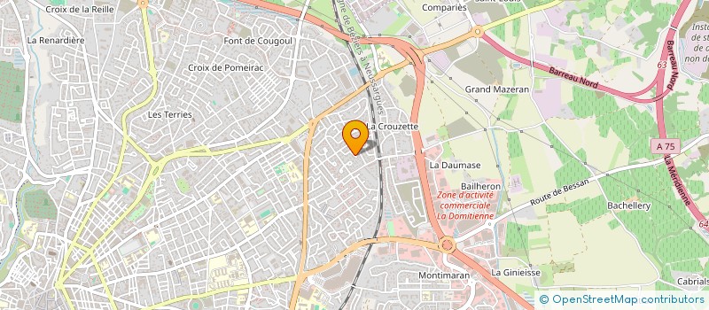 localisation de l'entreprise MADAME CORINNE MARANDON  BEZIERS