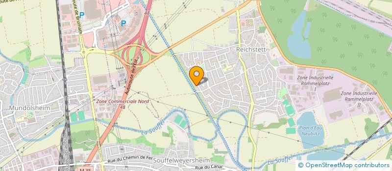 localisation de l'entreprise MADAME CORINNE MARCHAND  REICHSTETT