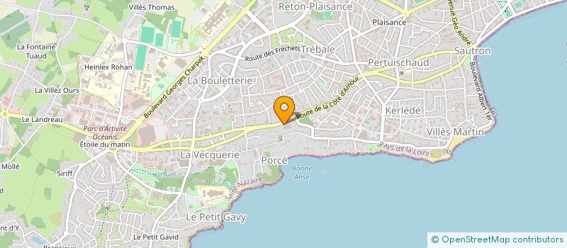 localisation de l'entreprise MADAME CORINNE MARECHAL  SAINT-NAZAIRE