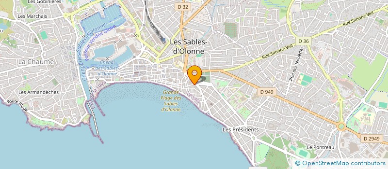localisation de l'entreprise MADAME CORINNE MAREIX à LES SABLES D'OLONNE