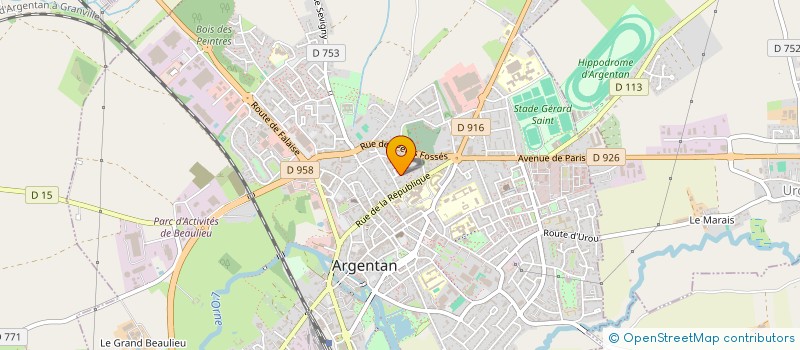 localisation de l'entreprise MADAME CORINNE MARGUERIE  ARGENTAN