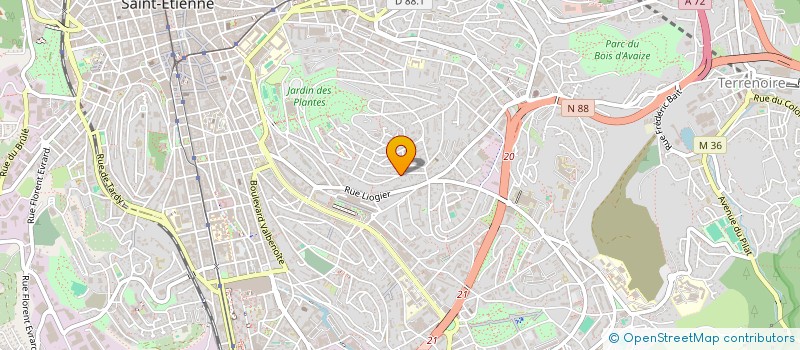 localisation de l'entreprise MADAME CORINNE MARIANI  SAINT-ETIENNE