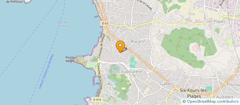 localisation de l'entreprise MADAME CORINNE MARIE-THERES BATTALIER à SIX-FOURS-LES-PLAGES