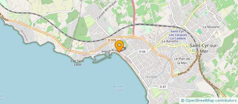 localisation de l'entreprise MADAME CORINNE MARTE à SAINT-CYR-SUR-MER