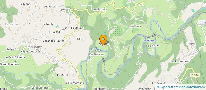 localisation de l'entreprise MADAME CORINNE MARTELLETTI  ARLEBOSC