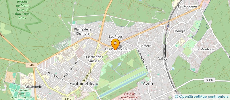 localisation de l'entreprise MADAME CORINNE MARTIN à FONTAINEBLEAU