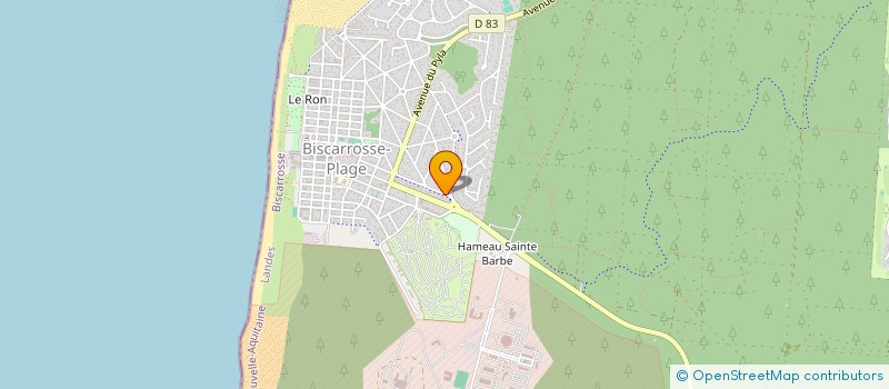 localisation de l'entreprise MADAME CORINNE MARTINEAU  BISCARROSSE