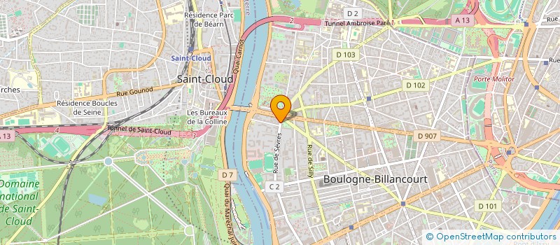 localisation de l'entreprise MADAME CORINNE MARTINELLI à BOULOGNE-BILLANCOURT