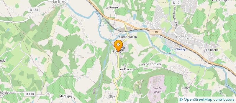 localisation de l'entreprise MADAME CORINNE MARY  LE BREUIL