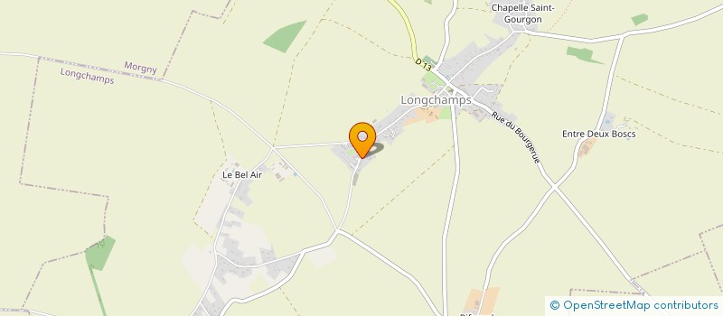localisation de l'entreprise MADAME CORINNE MASSON à LONGCHAMPS