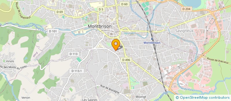 localisation de l'entreprise MADAME CORINNE MASZTALERZ  MONTBRISON