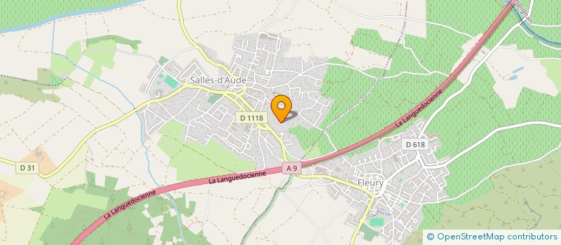 localisation de l'entreprise MADAME CORINNE MATEU  SALLES-D'AUDE