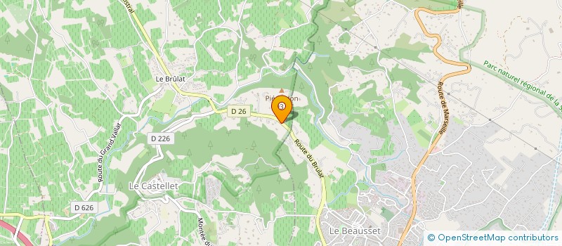 localisation de l'entreprise MADAME CORINNE MATUSIAK  LE CASTELLET