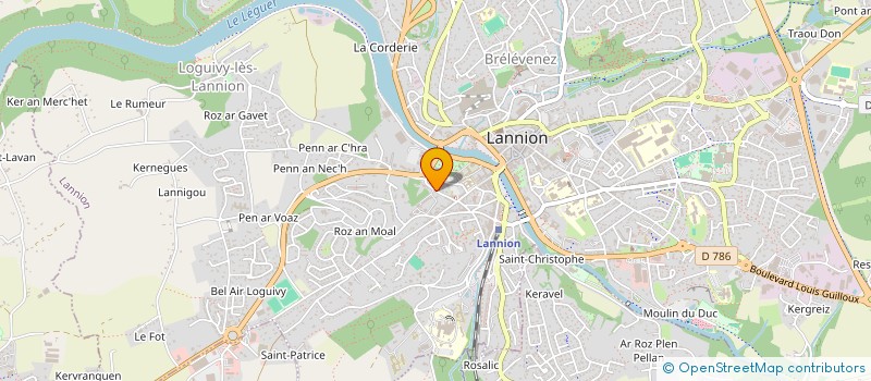 localisation de l'entreprise MADAME CORINNE MAUREY  LANNION