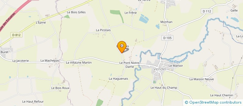 localisation de l'entreprise MADAME CORINNE MEDARD  LA CHAPELLE SAINT AUBERT