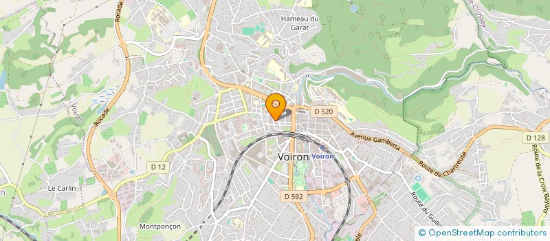 localisation de l'entreprise MADAME CORINNE MEGARD  VOIRON