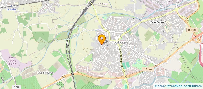 localisation de l'entreprise MADAME CORINNE MENARD  TOULOUGES