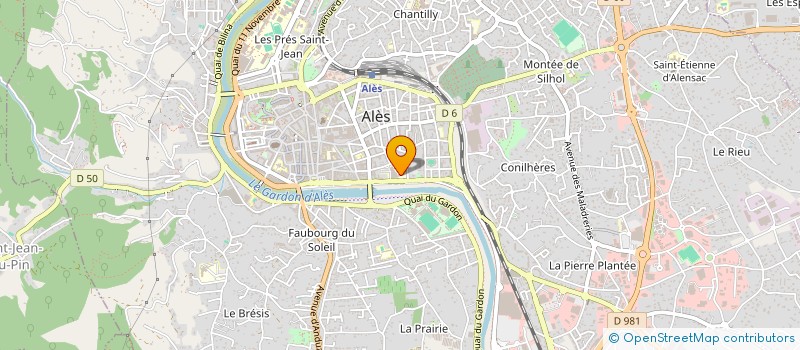 localisation de l'entreprise MADAME CORINNE MERCADIER  ALES