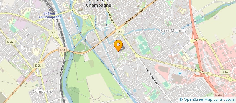 localisation de l'entreprise MADAME CORINNE MERET à CHALONS-EN-CHAMPAGNE