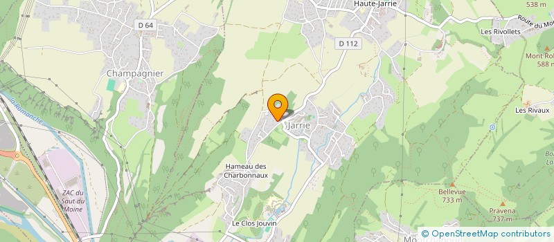 localisation de l'entreprise MADAME CORINNE MERLOZ  JARRIE