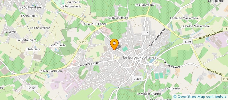 localisation de l'entreprise MADAME CORINNE MICHEL à LE LOROUX-BOTTEREAU