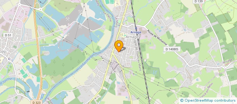 localisation de l'entreprise MADAME CORINNE MILLEREUX  ARNAGE