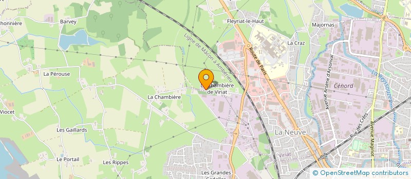 localisation de l'entreprise MADAME CORINNE MILLET  VIRIAT