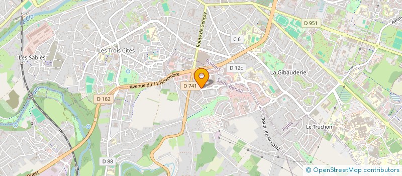 localisation de l'entreprise MADAME CORINNE MONROUZEAU  POITIERS