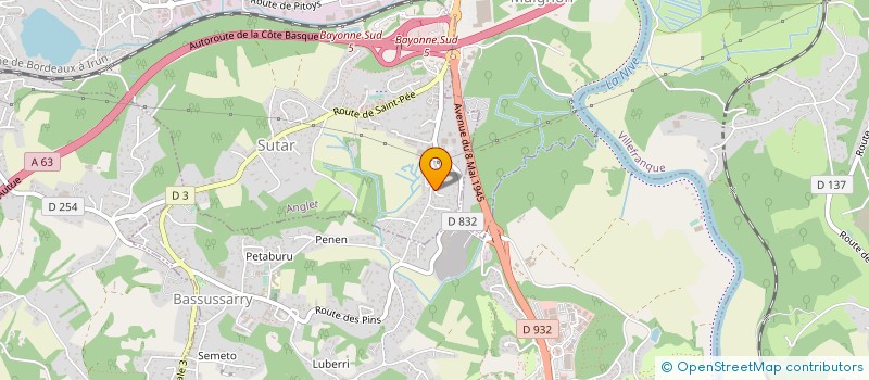 localisation de l'entreprise MADAME CORINNE MONTREDON  ANGLET