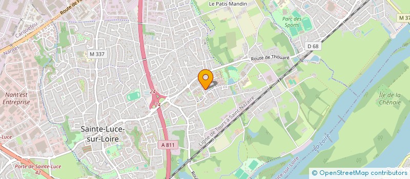 localisation de l'entreprise MADAME CORINNE MOREAU  SAINTE-LUCE-SUR-LOIRE