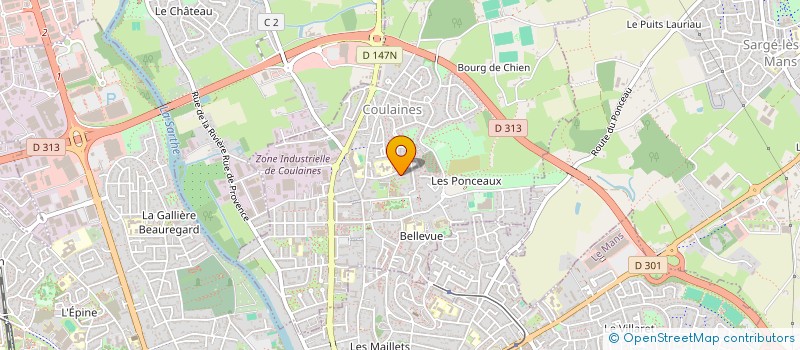 localisation de l'entreprise MADAME CORINNE MORY  COULAINES