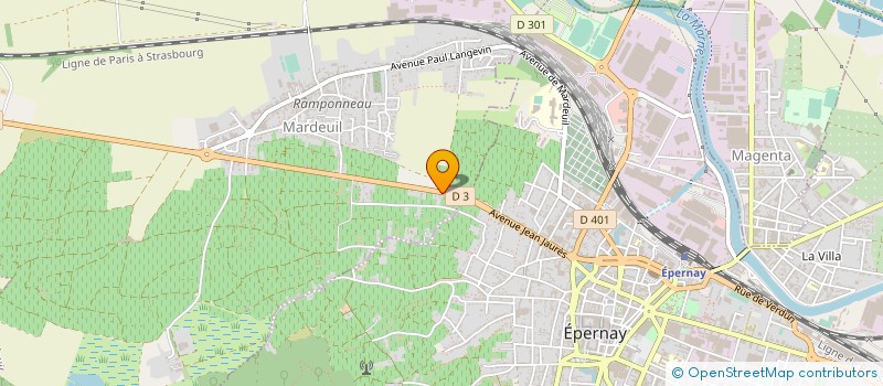 localisation de l'entreprise MADAME CORINNE MOUSSE  BRUGNY-VAUDANCOURT