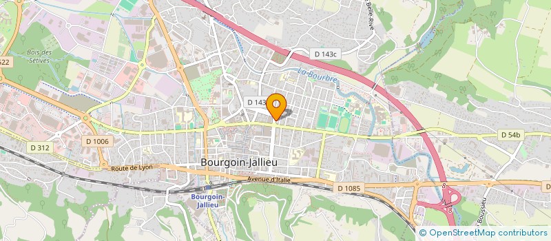 localisation de l'entreprise MADAME CORINNE MOYNE  BOURGOIN-JALLIEU