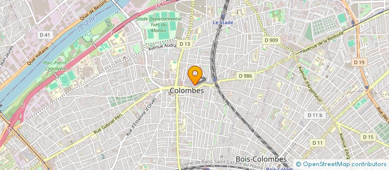 localisation de l'entreprise MADAME CORINNE MOZET à COLOMBES