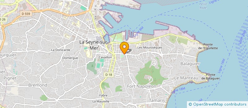 localisation de l'entreprise MADAME CORINNE MULLER  LA SEYNE-SUR-MER