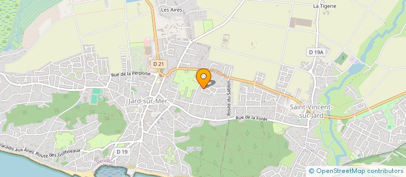 localisation de l'entreprise MADAME CORINNE NERRIERE  JARD-SUR-MER