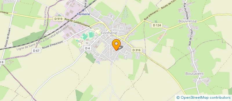 localisation de l'entreprise MADAME CORINNE NICOLLE  FORMERIE