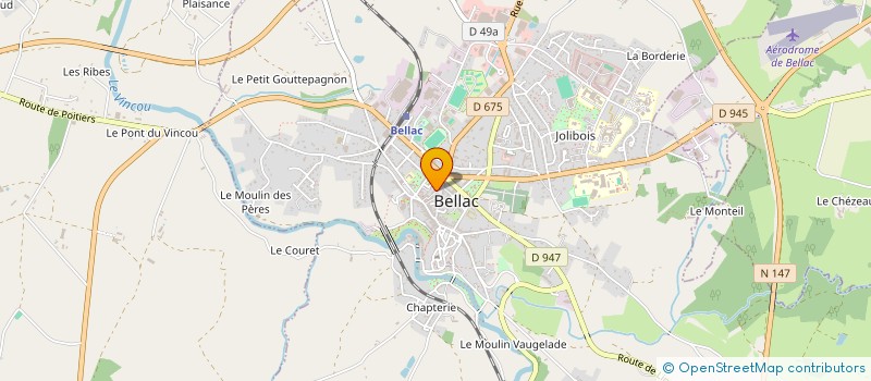 localisation de l'entreprise MADAME CORINNE NOUAILHAGUET à BELLAC