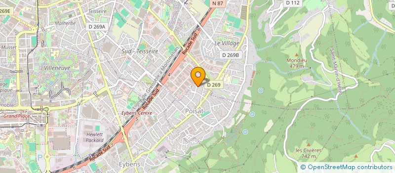 localisation de l'entreprise MADAME CORINNE OLIVA  POISAT