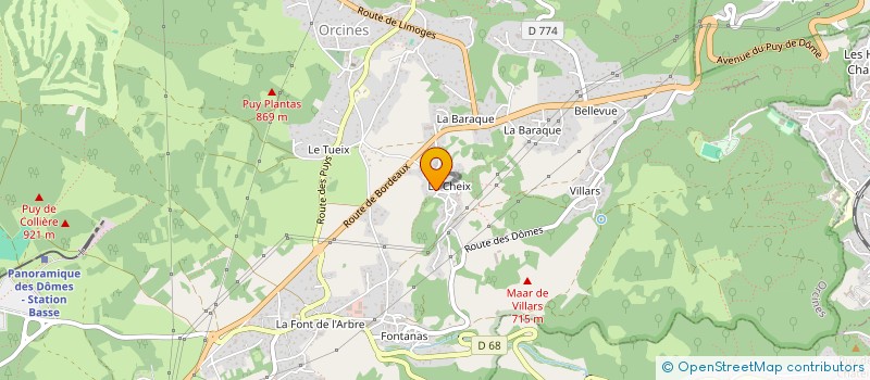 localisation de l'entreprise MADAME CORINNE OLLIER  ORCINES