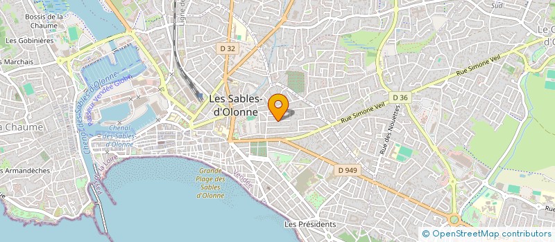 localisation de l'entreprise MADAME CORINNE OLLIVIER  LES SABLES-D'OLONNE