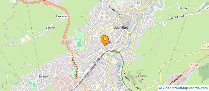 localisation de l'entreprise MADAME CORINNE PALANQUE à AURILLAC