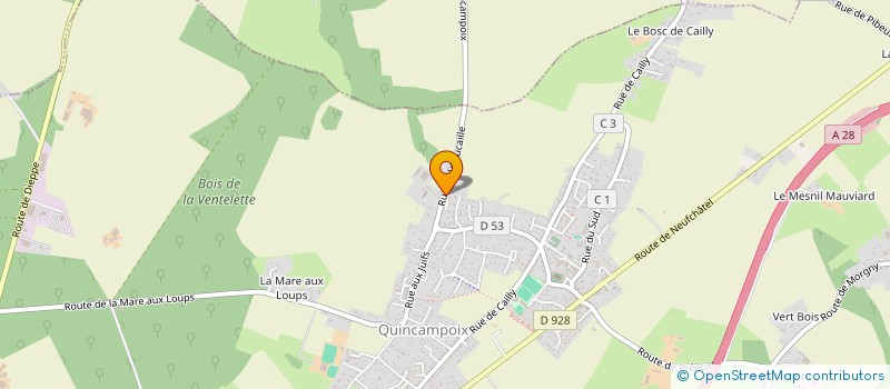 localisation de l'entreprise MADAME CORINNE PARAGOT  QUINCAMPOIX