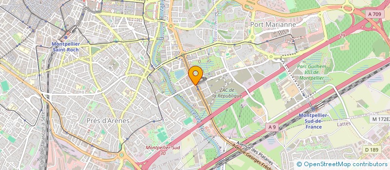localisation de l'entreprise MADAME CORINNE PASSEBOSC à MONTPELLIER