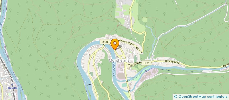 localisation de l'entreprise MADAME CORINNE PAZZAGLIA  MONTHERME