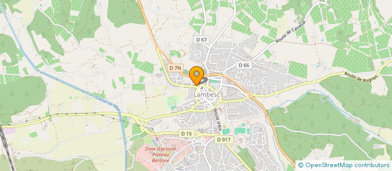 localisation de l'entreprise MADAME CORINNE PEGOUD  LAMBESC