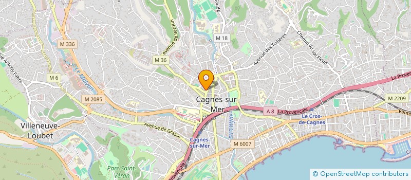localisation de l'entreprise MADAME CORINNE PEGUY à CAGNES-SUR-MER